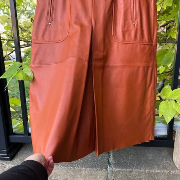 Zara 100% Sheep leather skirt, Sz M, BNWT - Picture 7 of 12